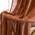 MIULEE Burnt Orange Fall Linen Curtains 52x84 Inch - Image 6