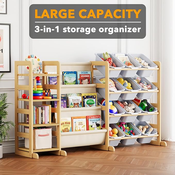 SpaceAid 3-in-1 Toy Storage Organizer - Image 3
