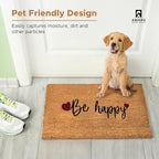 Coir Welcome Mat, Be Happy, 17 x 29 in | 100% Natural Coir, Anti-Shedding - Image 7
