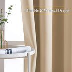 NICETOWN Bedroom Curtains Room Darkening Drapes - Image 3