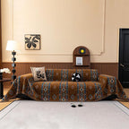 VClife Bohemian Couch Cover, Vintage Moroccan Tribal Geometric Chenille Couch - Image 2