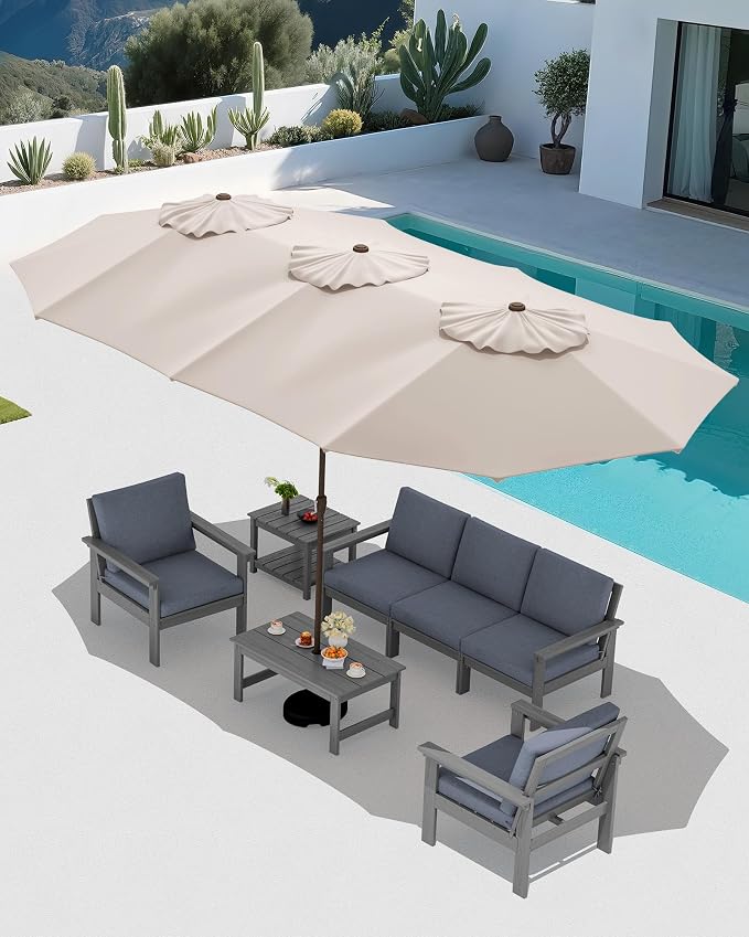 SERWALL HDPE Patio Furniture Set - Image 7