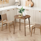 HOOBRO Bamboo Dining Table, Round Dining Table - Image 6