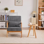 Beige Midcentury Modern Accent Chair - Image 8