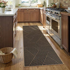 Lahome Modern Geometric Runner Rug, 2x6 Washable Rug Runners - Image 2