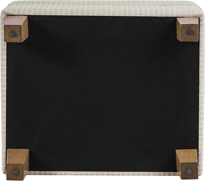 HomePop Home Decor | Upholstered Modern Rectangular Storage Ottoman | Hinged - Image 9
