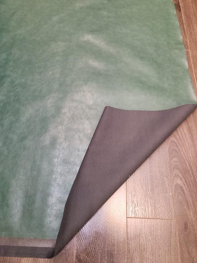 NAT Leathers | Hunter Green Soft Faux Leather Fabric Sheet PU | 2 Yards | 0.9 - Image 3