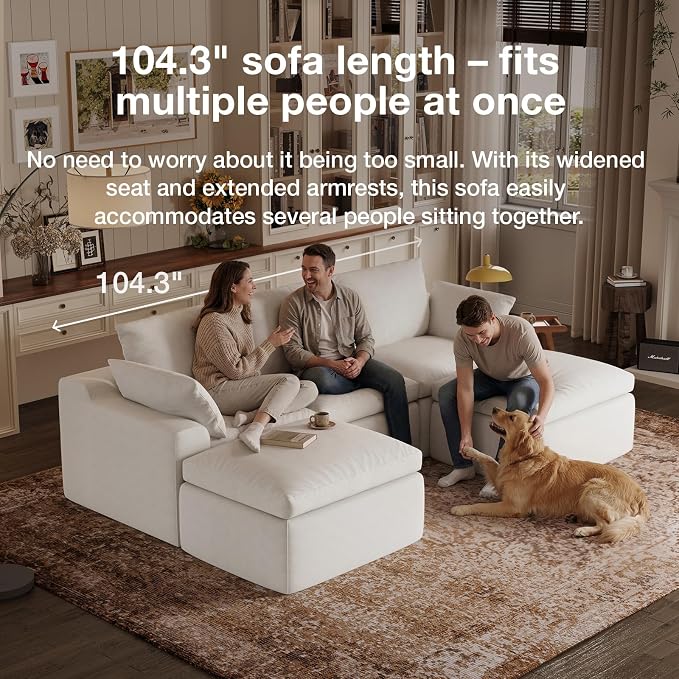 Novilla Modular Cloud Couch, Modern Sectional Sofa - Image 17