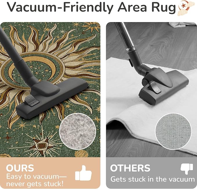 Vacuum-Friendly, 3x5 Washable Area Rug - Image 5