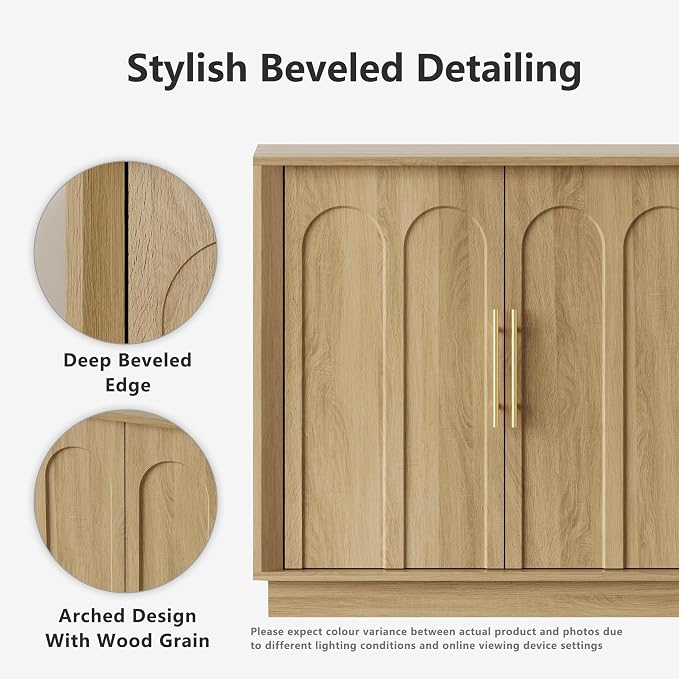 FORTUNETEC Sideboard Buffet Cabinet - Image 3