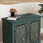 ARTPOWER Accent Cabinet with 2 Doors, Vintage Carved Wood Storage Cabinet - Image 4