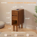 Narrow Nightstand 2 Drawers - Image 2