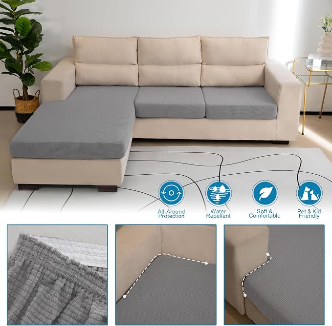 Water Repellent L Shaped Couch Covers - Image 3