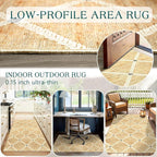 Cottage Trellis 3x5 Entryway Rug Indoor Outdoor Mats - Image 6