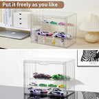 4 Pack Display Case for Collectibles 4 Layer Updated Adjustable Acrylic Display - Image 3