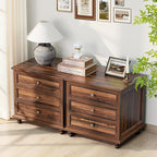 Joaxswe 24" Wide Farmhouse Night Stand, Large End Table - Image 7