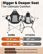 KingCamp Hammock Camping Chair, Swinging Portable Camp Chairs - Image 5