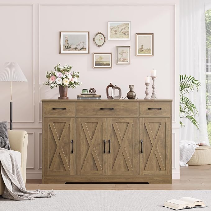 HOSTACK Buffet Sideboard Cabinet - Image 4