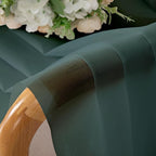 Chyhomenyc Sheer Hunter Green Kitchen Tier Curtains 24 Inch Length Set - Image 9