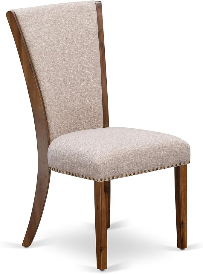 East West Furniture VEP8T04 Verona Parsons Dining Chairs - Image 4