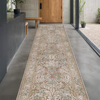 Non Slip 2x10 Moss Green Hallway Runner - 10ft Long Runner Rugs - Image 6