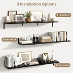 Fun Memories Deep Floating Shelves, 48W x 8D Floating Shelves Set of 2 - Image 5
