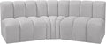 Meridian Furniture 102Grey-S3B Arc Collection Modern | Contemporary Modular Sofa by MeridianFurniture