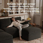 Novilla 133.8" Modular Cloud Couch, Modern Sectional Sofa - Image 12