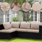 8PCS Patio Cushion Covers.Patio Furniture Couch SeatSlipcovers | Washable - Image 3