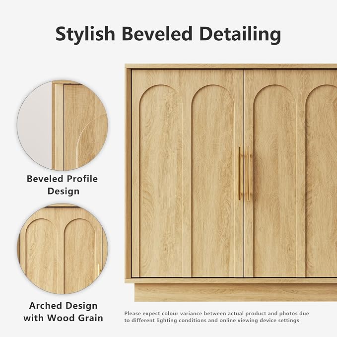 FORTUNETEC Sideboard Buffet Cabinet - Image 3