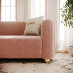 KEAI 83.46" Velvet Couch for Living Room Large Modern Sofa - Image 5