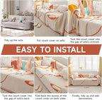VClife Sofa Cover Washable Soft Plush Couch Cover - Image 7