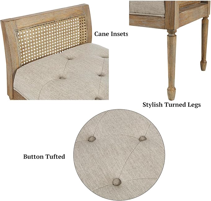 Martha Stewart Isla Entryway Accent Bench - Image 4