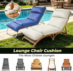 Outdoor Chaise Lounge Chair Cushion, Waterproof Non-Slip Patio Chaise Lounge - Image 6