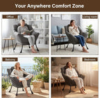 Welnow Dark Grey Single Lazy Chair - Image 7