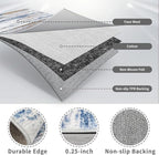3x8 Washable Runner Rug for Family: Easy-to-Clean Runners for Hallway Entryway - Image 7