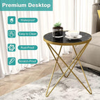 HLR Modern Round Side Table, End Table - Image 6