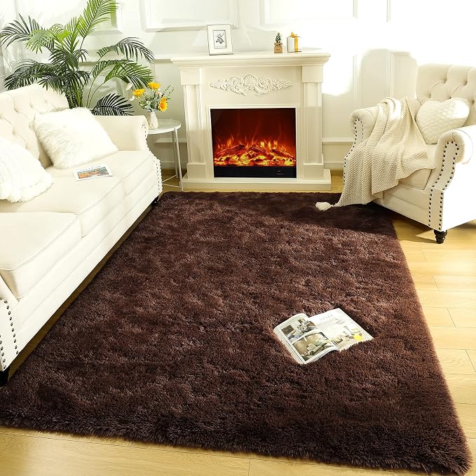 LOCHAS Area Rugs Fluffy Living Room Carpets - Image 3