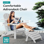 SERWALL Adirondack Chair with Cup Holders - Image 6