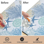 Tritard Coastal Beach Theme Kitchen Mats Rugs Set of 2 Anti Fatigue Kitchen Mats - Image 5