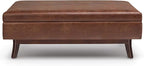 SIMPLIHOME Owen Rectangular Storage Ottoman - Image 5