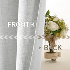 MIULEE 100% Blackout Linen Curtains - Image 6