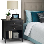 SIMPLIHOME Warm Shaker Bedside Table - Image 2