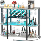 Unikito 4-Tier Metal Coffee Bar Cabinet by Unikito