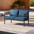 Gand Patio Outdoor Loveseat, Wicker Conversation Set - Image 7