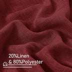 Semi Sheer Linen Curtains 63 Inch - Image 2