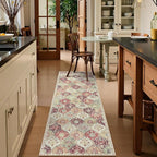 Lahome Moroccan Hallway Runner, 2x6 Kitchen Runner Rug Non Skid Washable | - Image 2