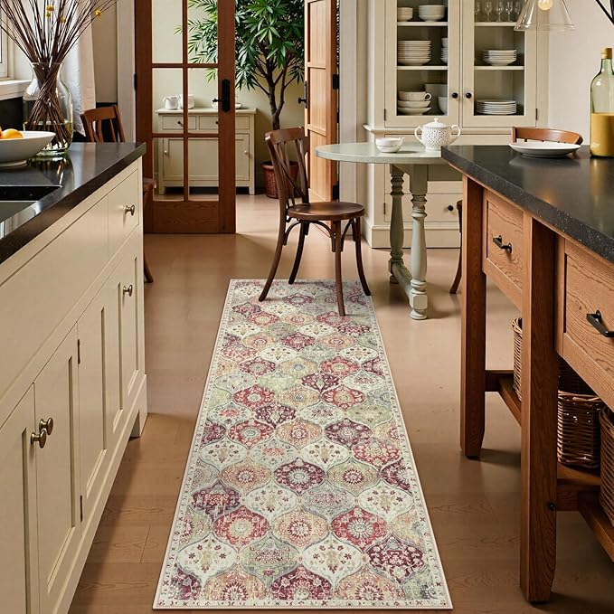 Lahome Moroccan Hallway Rug, 2x5 Soft Washable Kitchen Runner Rug Non Slip | - Image 3