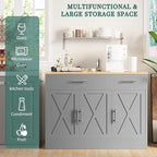 Shintenchi Modern Farmhouse Sideboard Buffet Cabinet - Image 5