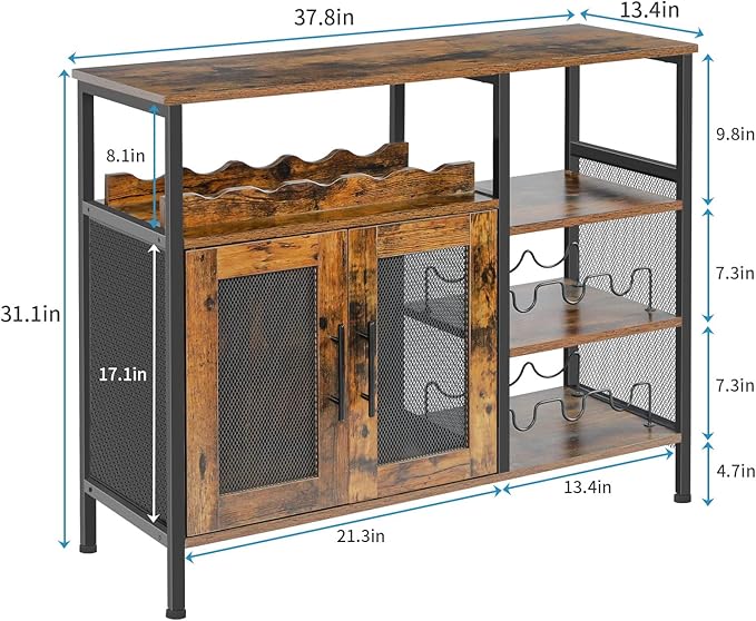 X-cosrack Wine Bar Rack Cabinet - Image 2
